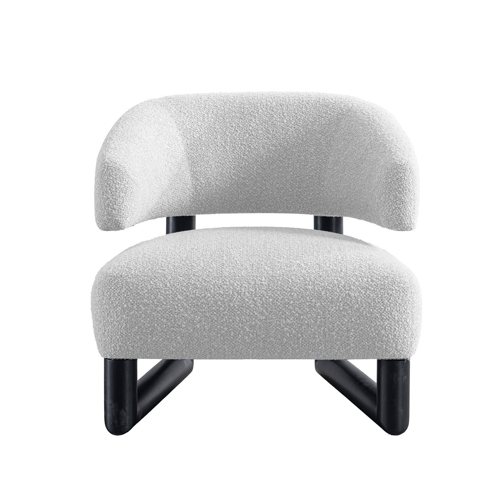 Lark white armchair