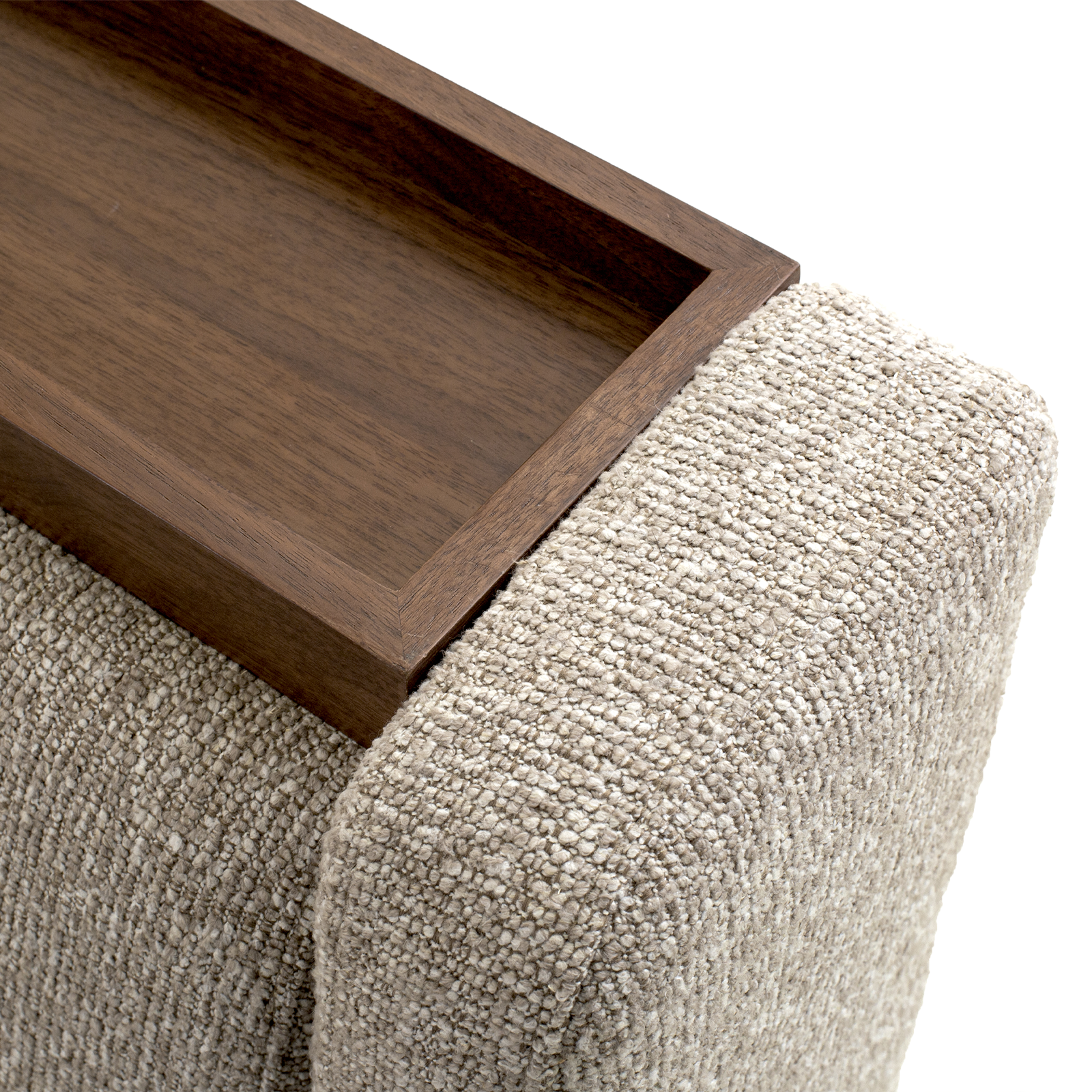 Close-up of a textured surface with a wooden edge