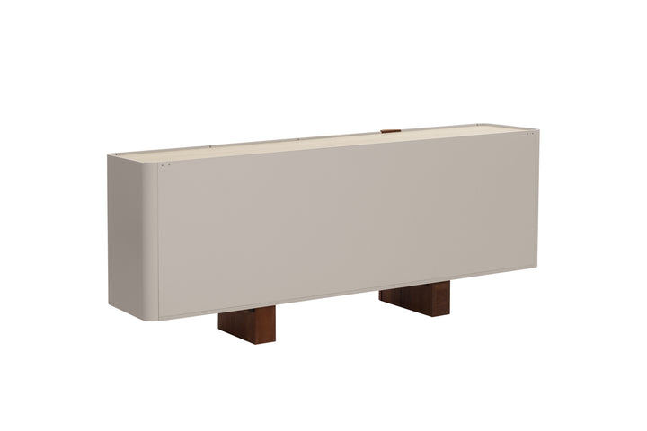 Rectangular planter with wooden base on a white background
