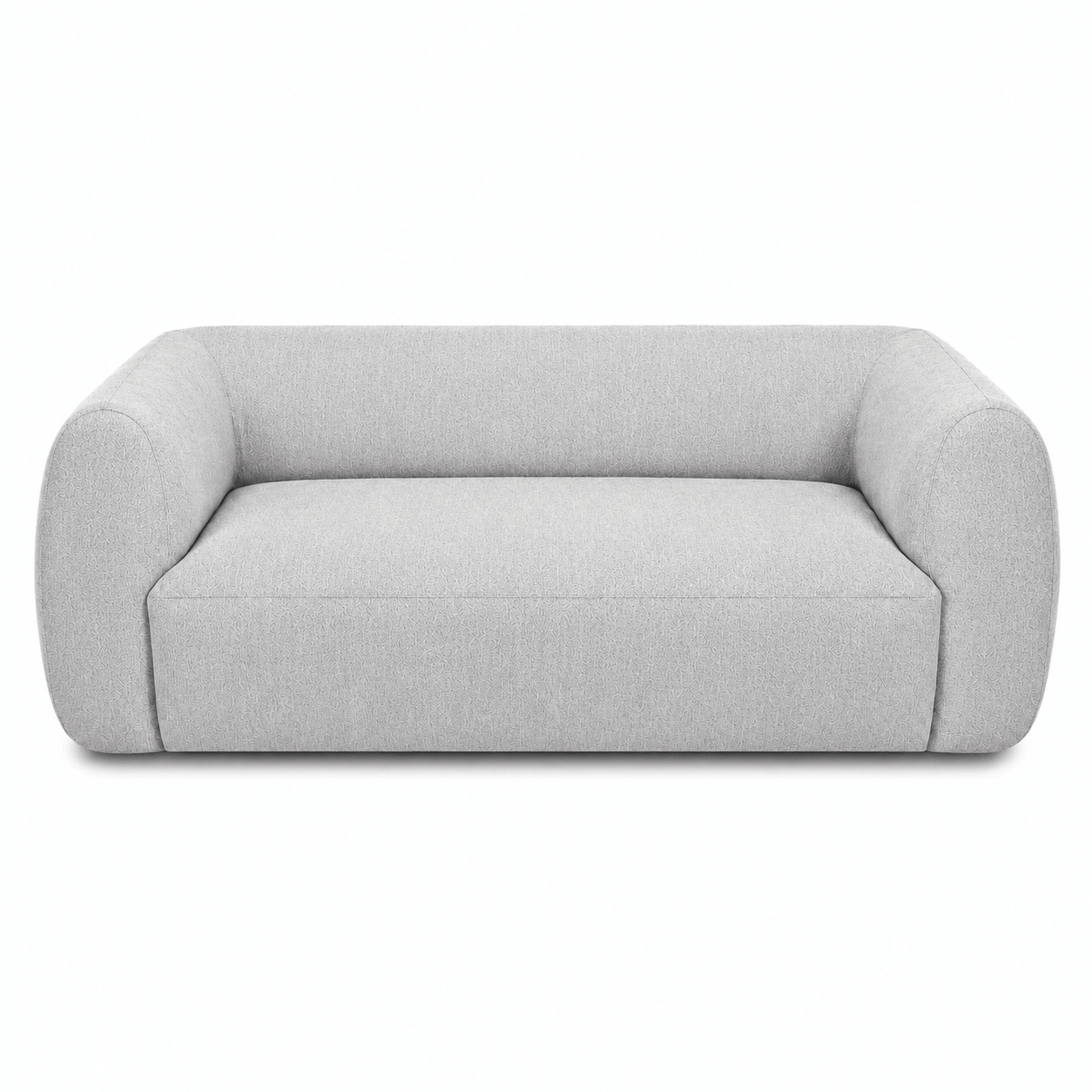 Gray sofa on a white background