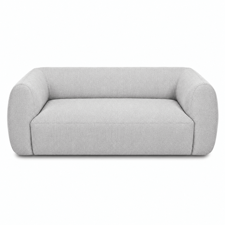 Gray sofa on a white background
