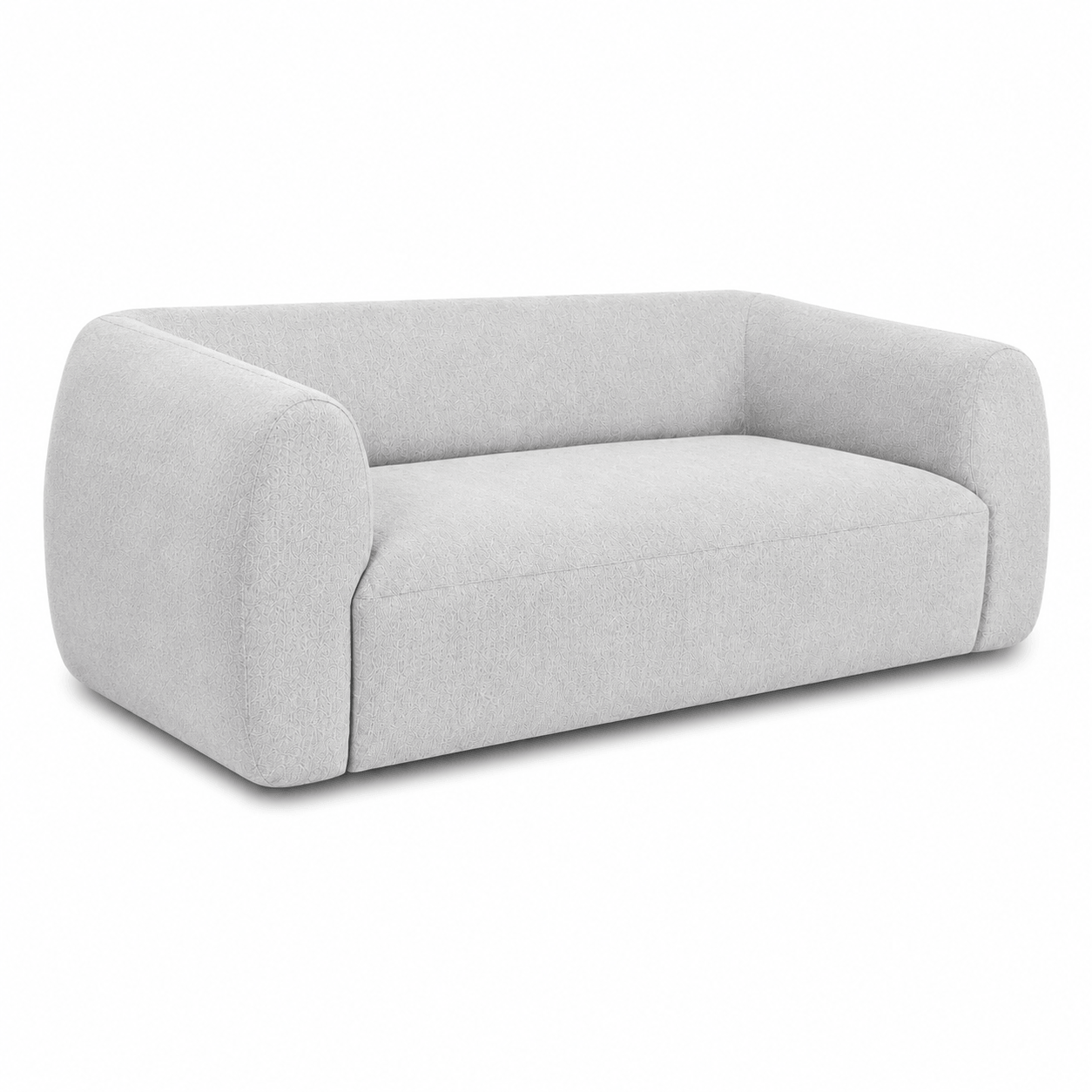 Gray sofa on a white background