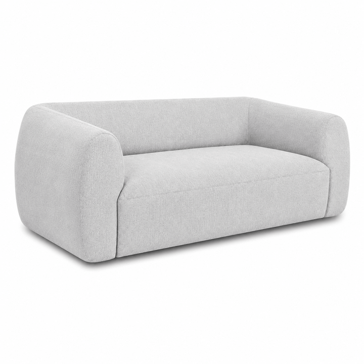 Gray sofa on a white background