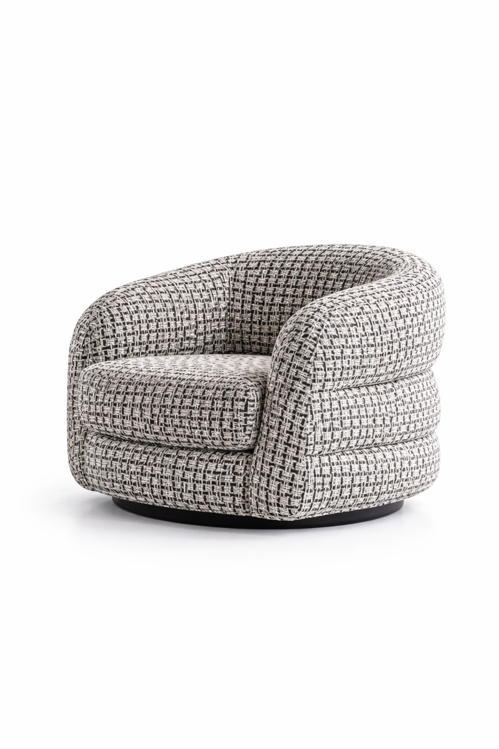 Textured armchair on a white background