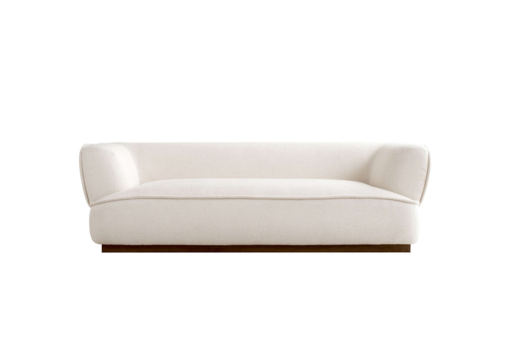 White sofa on a white background