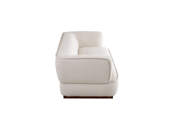 White sofa on a white background