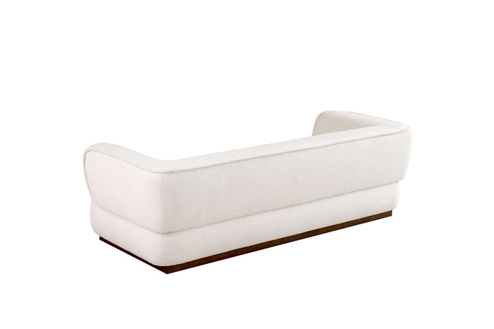 White sofa on a white background